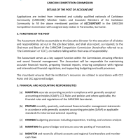 CARICOM Competition Commission - Accountant 